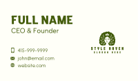 Female Afro Vines Business Card Image Preview