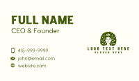 Female Afro Vines Business Card Image Preview