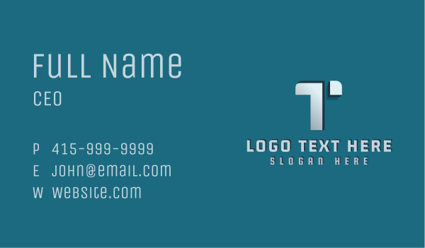 Generic Brand Letter T Business Card Design Image Preview