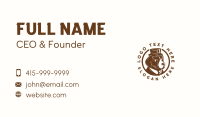 Dog Hat Gentleman Business Card Design