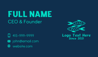 Green Twin Fish  Business Card Design