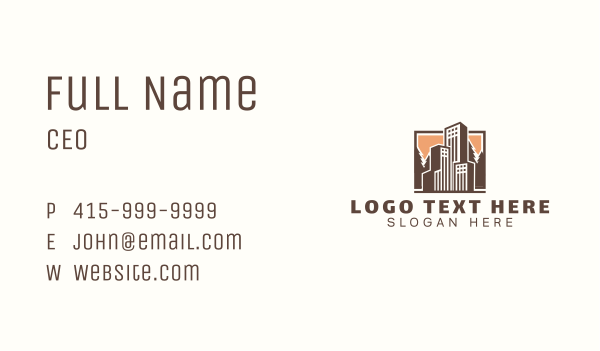 Building City Realty Business Card Design Image Preview