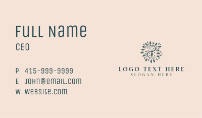 Woman Tree Organic Business Card Image Preview