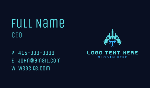 Cyber Game COntroller Business Card Design Image Preview