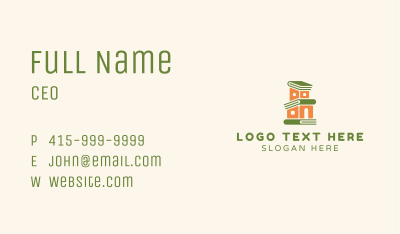 Book Home Education Business Card Image Preview