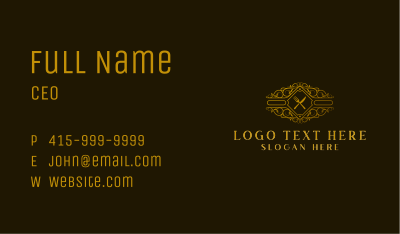 Luxury Restaurant Dining Business Card Image Preview