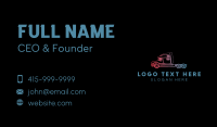 Trailer Truck Automobile Business Card Design