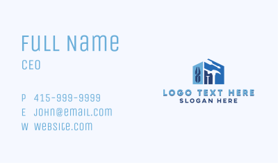 Builder Tools Construction Business Card Image Preview