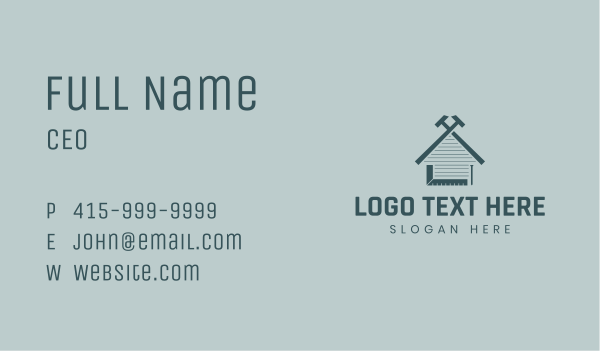 House Tool Property Construction Business Card Design Image Preview