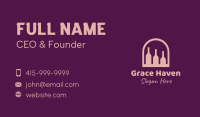 Window Wine Cellar Business Card Design