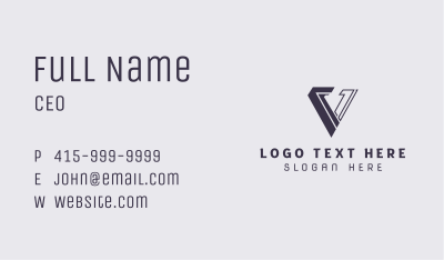 Generic Corporate Letter W Business Card Image Preview