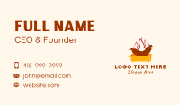Flame Hot Dog Grill Business Card Design