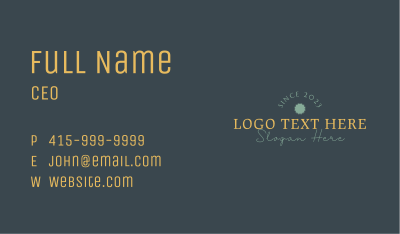 Rustic Vintage Wordmark Business Card Image Preview