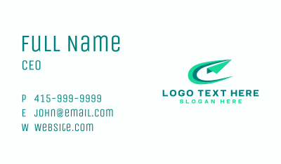 Plane Courier Delivery Business Card Image Preview