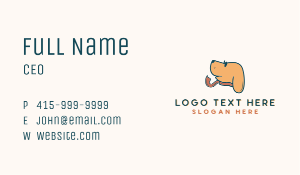 Dog Scarf Sunglasses Business Card Design Image Preview