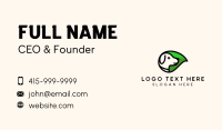 Organic Leaf Dog Business Card Preview