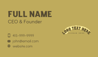 Rustic Pub Bar Wordmark Business Card Preview