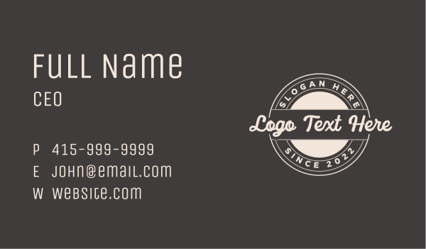 Classic Generic Business Business Card Design Image Preview