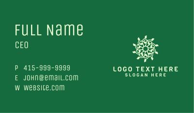 White Natural Pattern  Business Card Image Preview