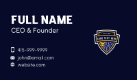 Basketball Sports Shield Business Card Image Preview