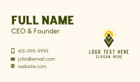 Farming Leaf Sun Business Card Image Preview