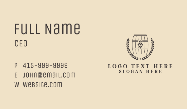Grape Wine Distillery Business Card Design Image Preview