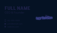 Neon Graffiti Wordmark Business Card Image Preview