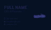 Neon Graffiti Wordmark Business Card Image Preview