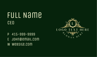 Luxury Organic Boutique Business Card Image Preview