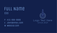 Blue Monoline Electric Guitar Business Card Image Preview