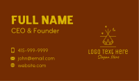 Camping Tent Line Art Business Card Image Preview