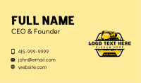 Digging Industrial Excavator Business Card Image Preview
