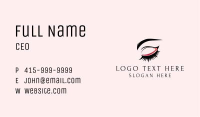 Beauty Eyelashes Salon Business Card Image Preview
