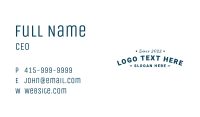 Clothing Business Wordmark Business Card Image Preview