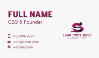 Generic Studio Letter S Business Card Preview