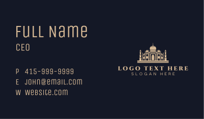 Mosque Temple Architecture Business Card Image Preview