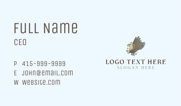 Flying Eagle Bird Business Card Design Image Preview