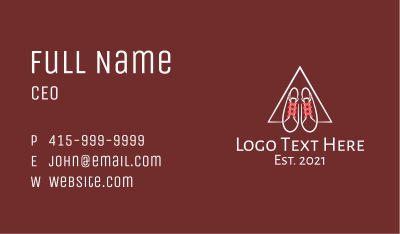 Shoe String Triangle Business Card Image Preview