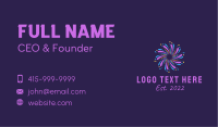 New Year Pyrotechnics Festival  Business Card Image Preview