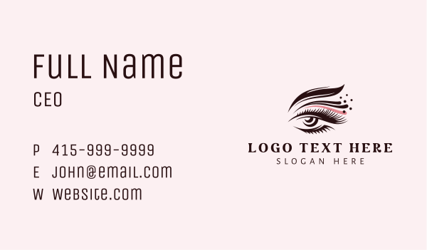 Beauty Eyelash Cosmetics Business Card Design Image Preview
