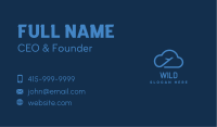 Cloud Airplane Transportation Business Card Image Preview