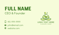 Leaf Yoga Spa Business Card Design