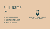 Beard Man Barbershop Business Card Image Preview