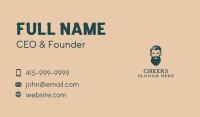 Beard Man Barbershop Business Card Design