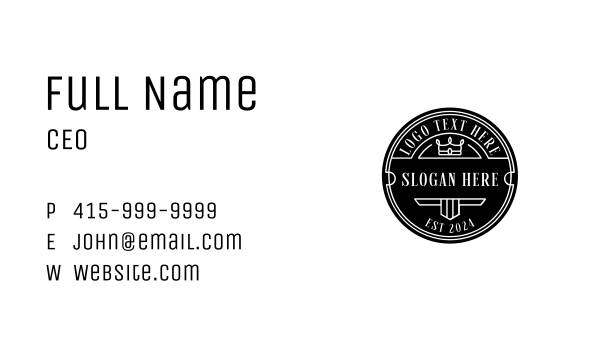 Crown Artisanal Agency Business Card Design Image Preview