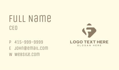 Generic Brand Letter F Business Card Image Preview