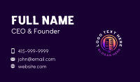 Podcast Microphone Radio Business Card Preview