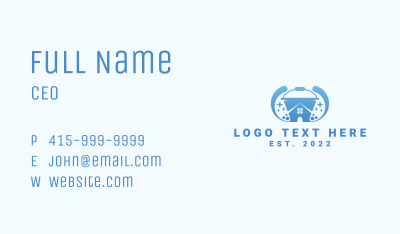 House Cleaning Bucket Business Card Image Preview