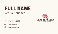 Fast Running Brain Business Card Preview