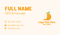 Orange Slice Chat Business Card Image Preview